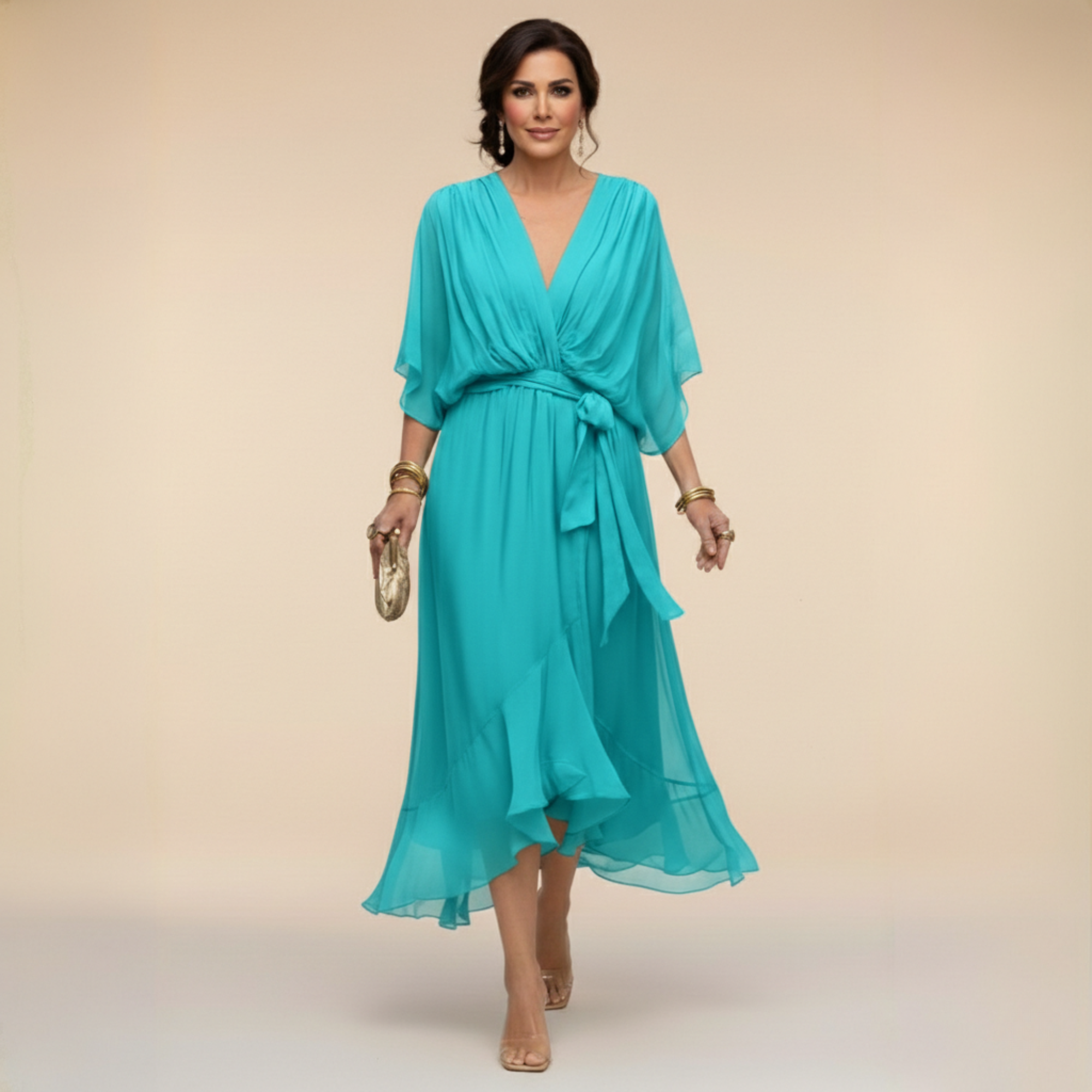Monica | Vestido Cuello V