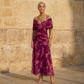 Celeste | Elegante Vestido con Hojas