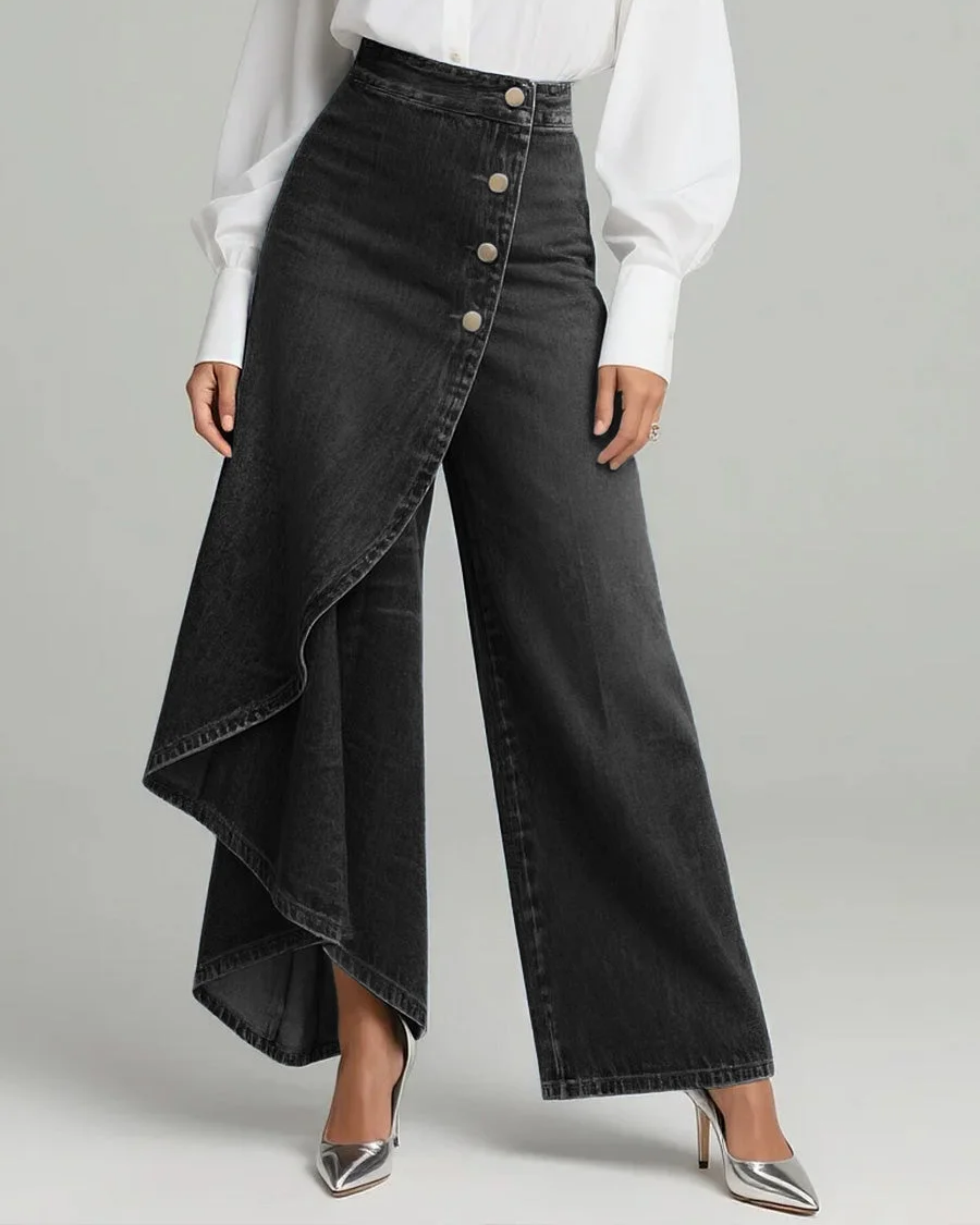 Audrey™ | Pantalón vaquero con nudo