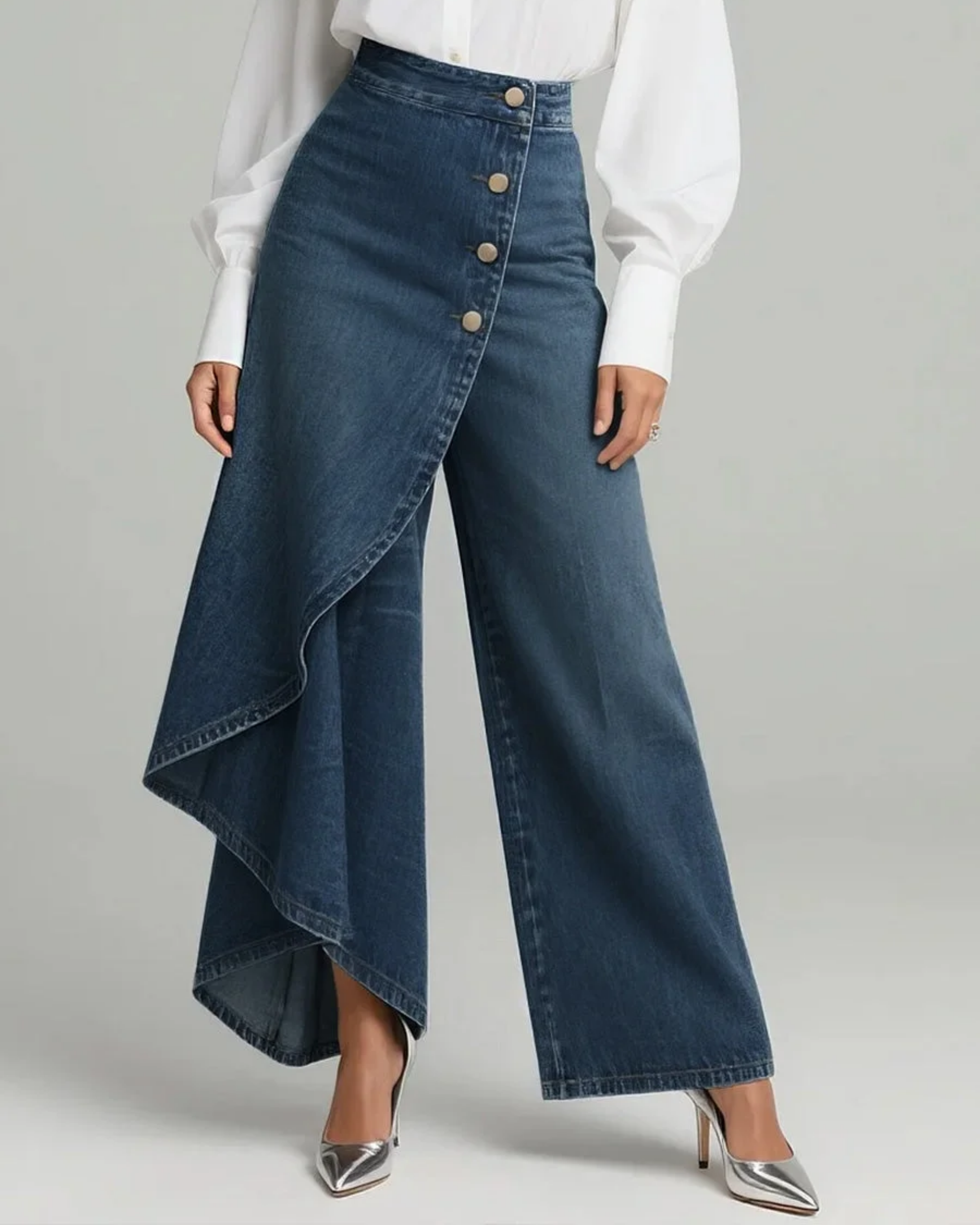 Audrey™ | Pantalón vaquero con nudo