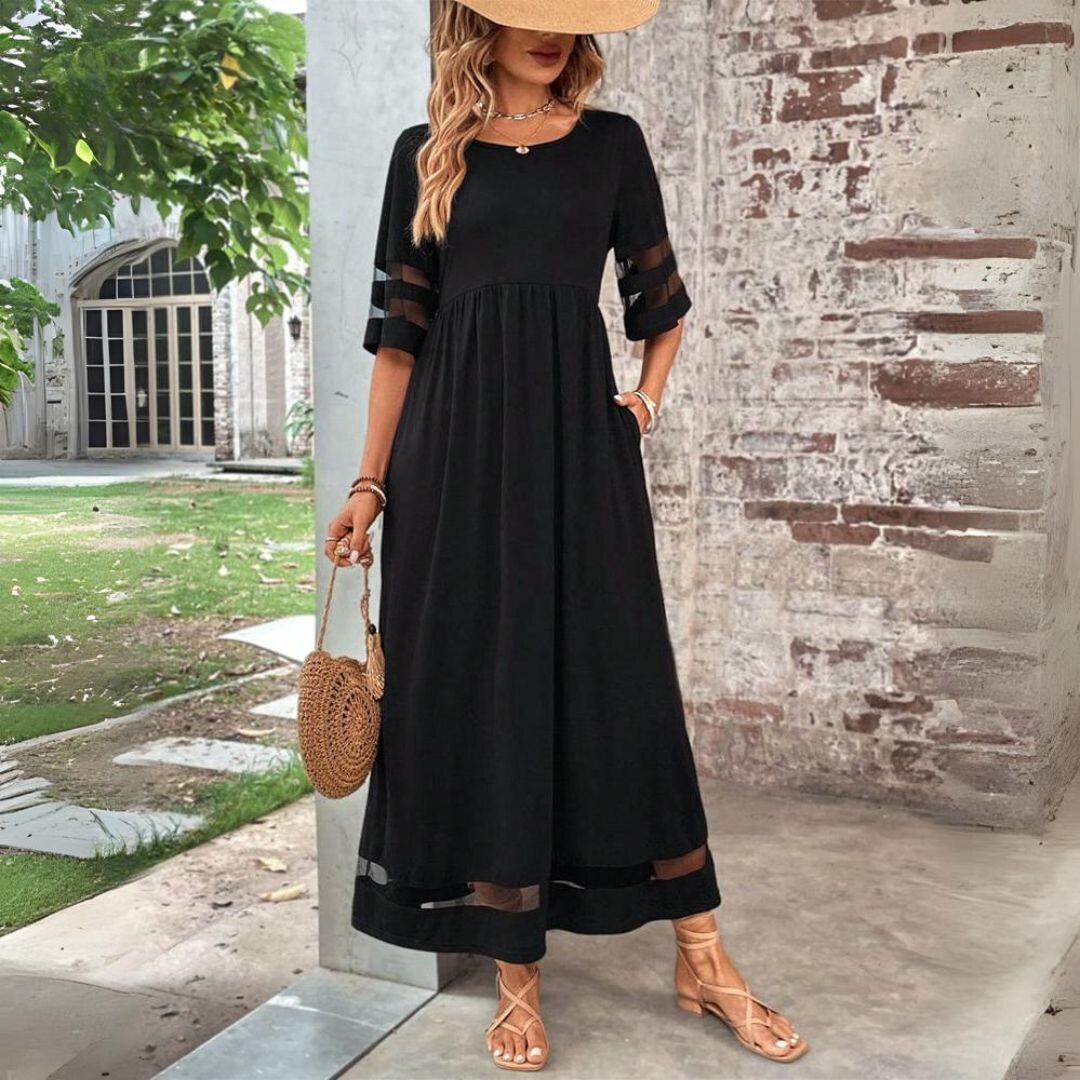 Aubrey™ | Vestido Midi Favorecedor Efecto Vientre Plano