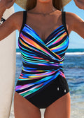 Bañador Cruzado de Lujo con Estampado de Colores