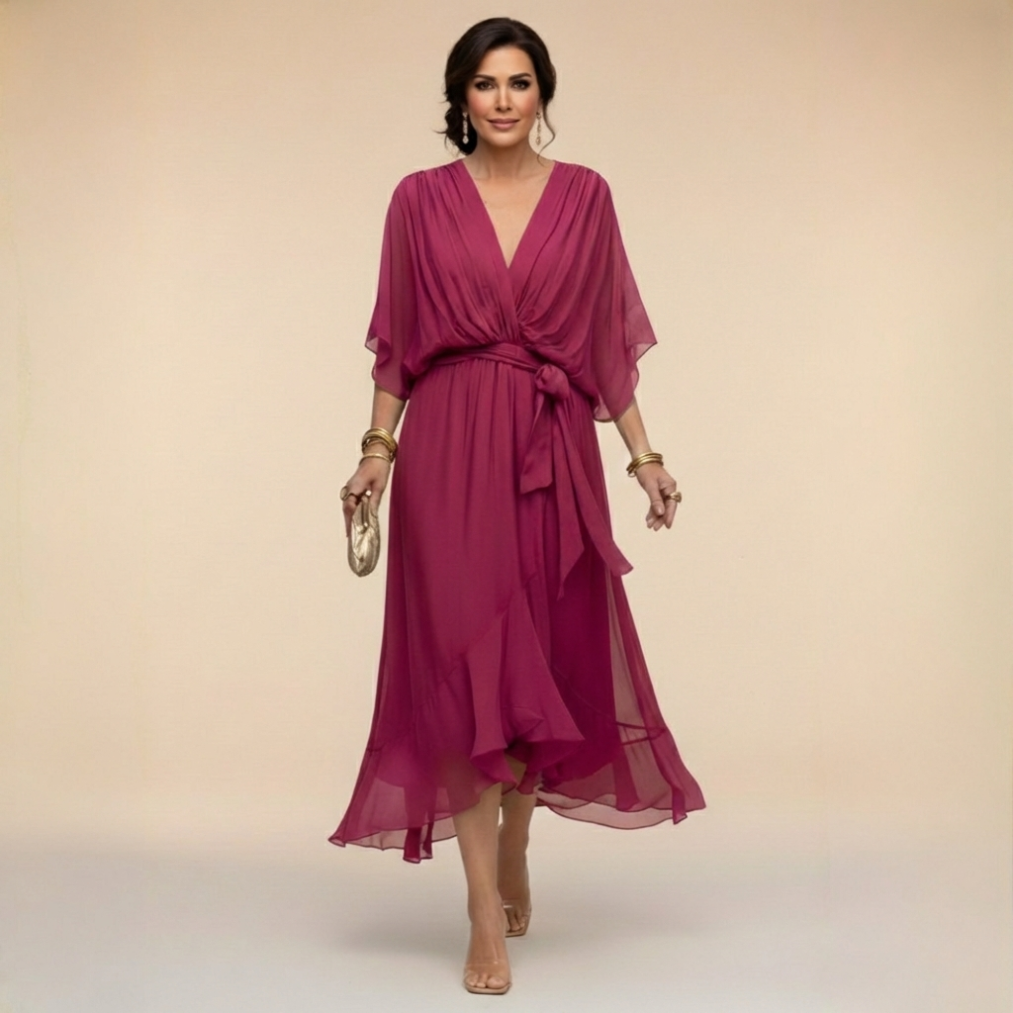 Monica | Vestido Cuello V