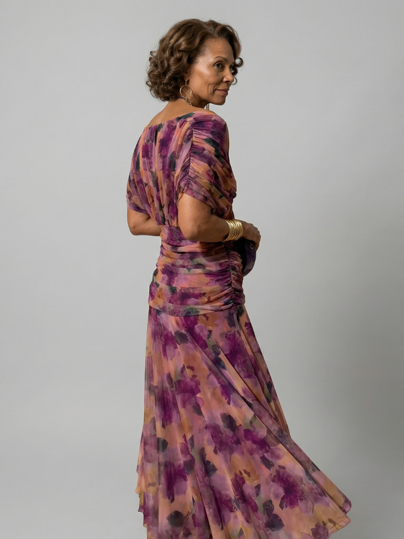 Calen | Vestidos Midi Fluidos Hombro Descubierto
