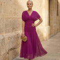 Fiona | Elegante Vestido Fucsia