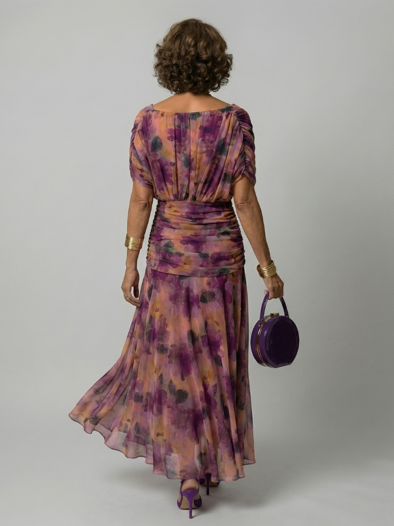 Calen | Vestidos Midi Fluidos Hombro Descubierto