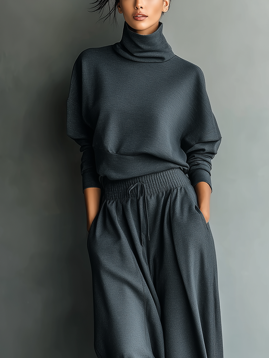 Conjunto de Punto Pantalón Ancho