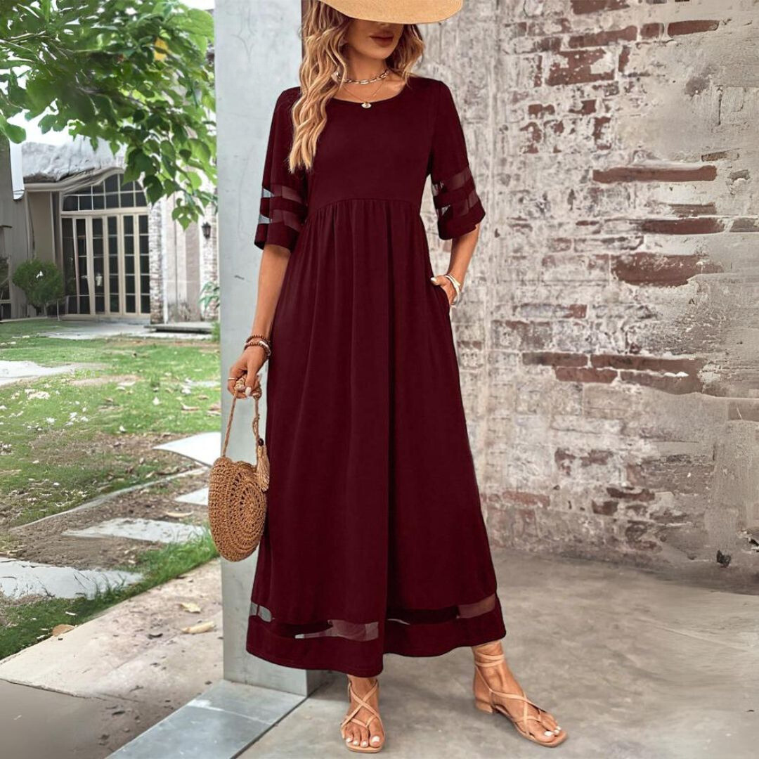 Aubrey™ | Vestido Midi Favorecedor Efecto Vientre Plano