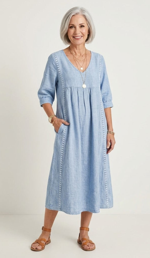 Juliette | Vestido Maxi Línea A de Elegancia