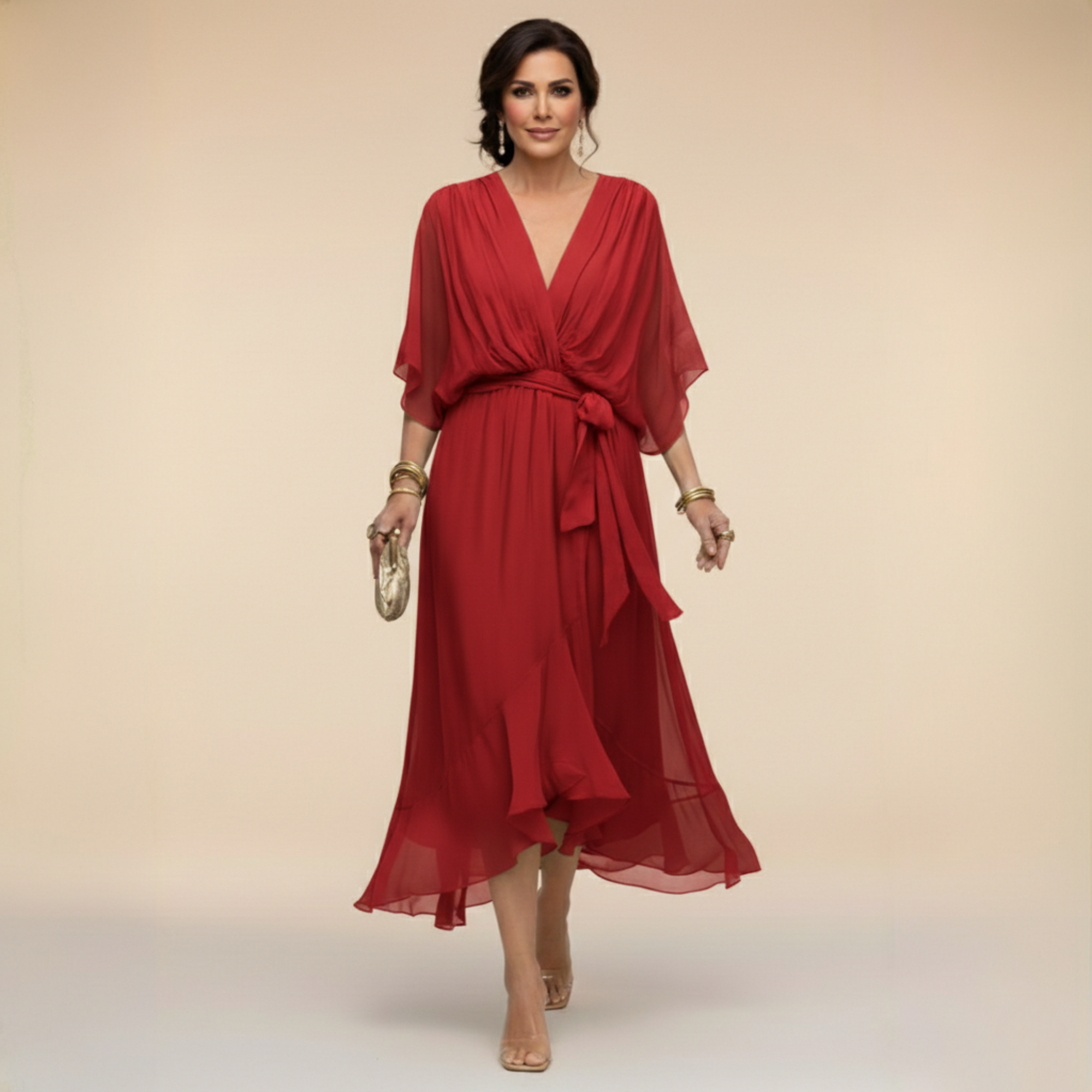 Monica | Vestido Cuello V