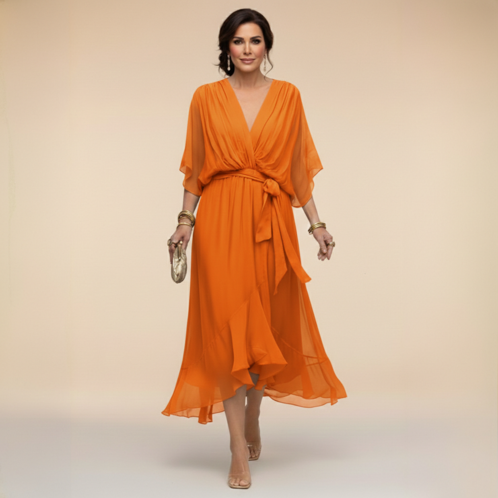 Monica | Vestido Cuello V