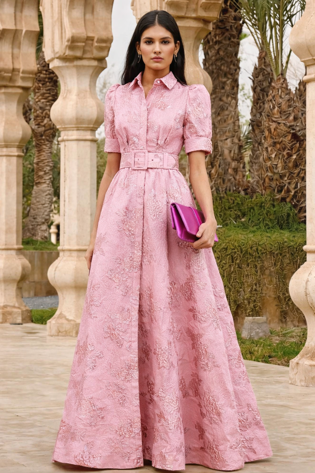 Esmeralda - Vestido corto de manga abullonada