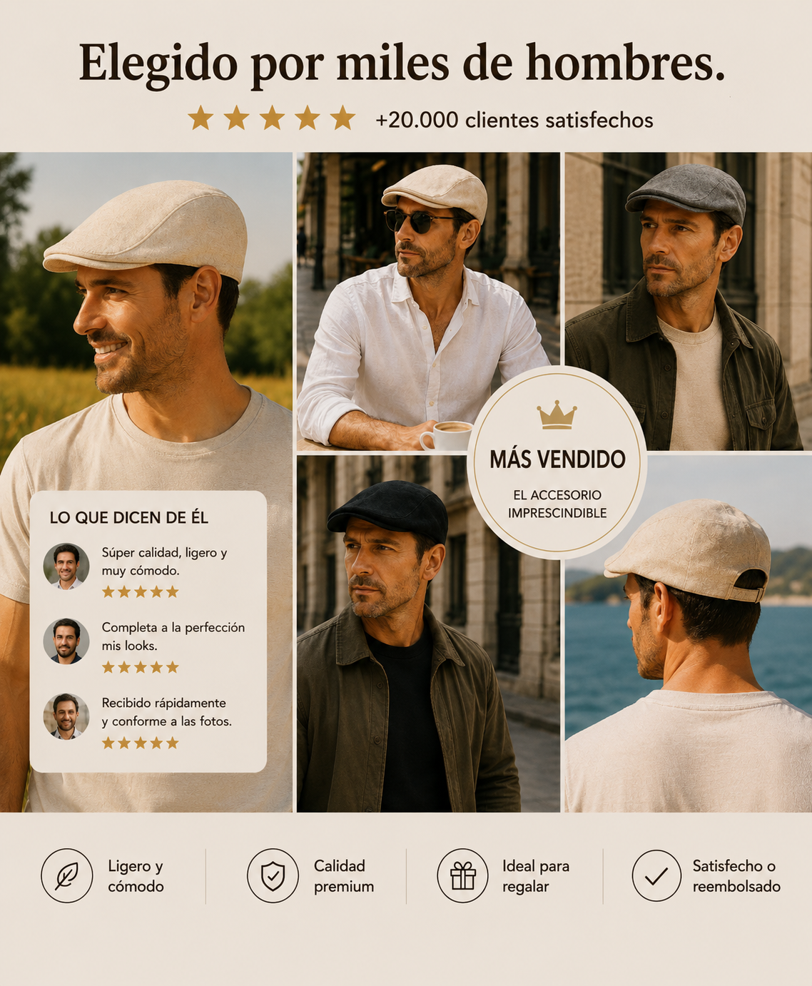 Boina Hombre - Lino de Verano
