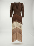 Vestido Flecos