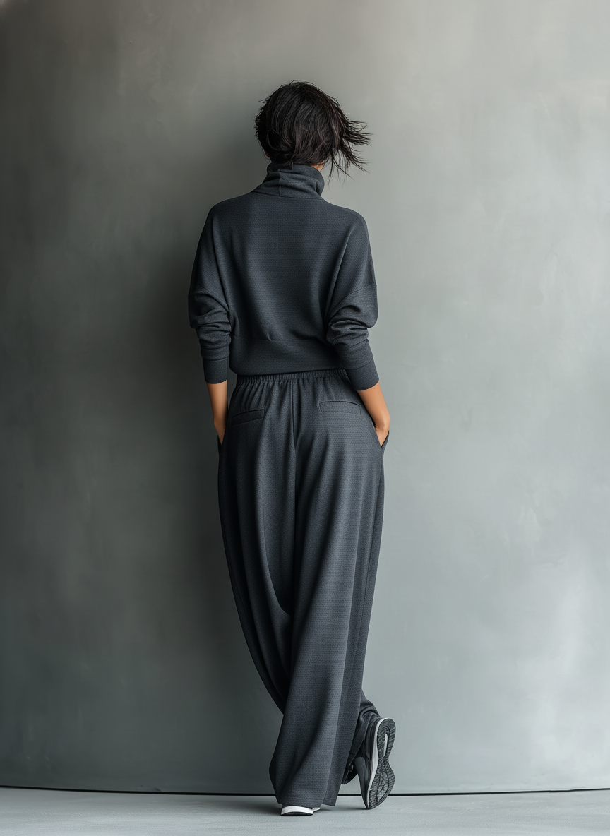 Conjunto de Punto Pantalón Ancho