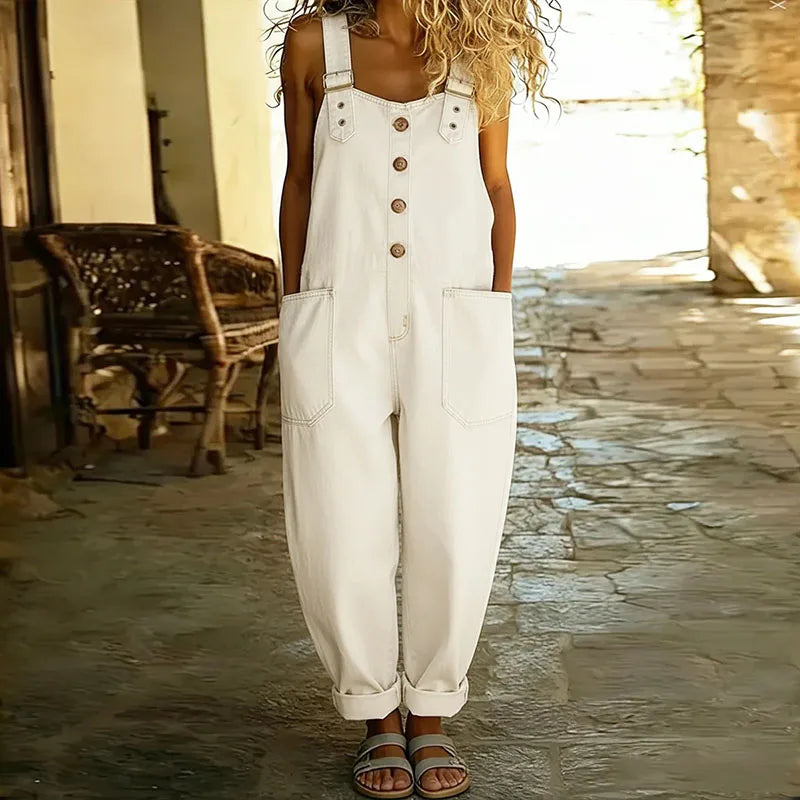 Mae™ | Peto vintage de algodón suave efecto vaquero