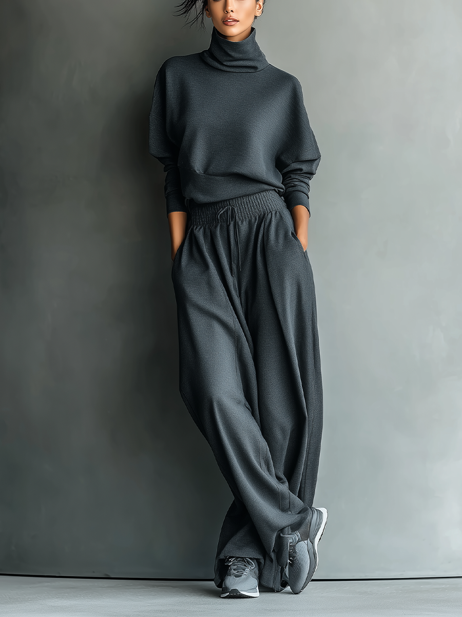 Conjunto de Punto Pantalón Ancho