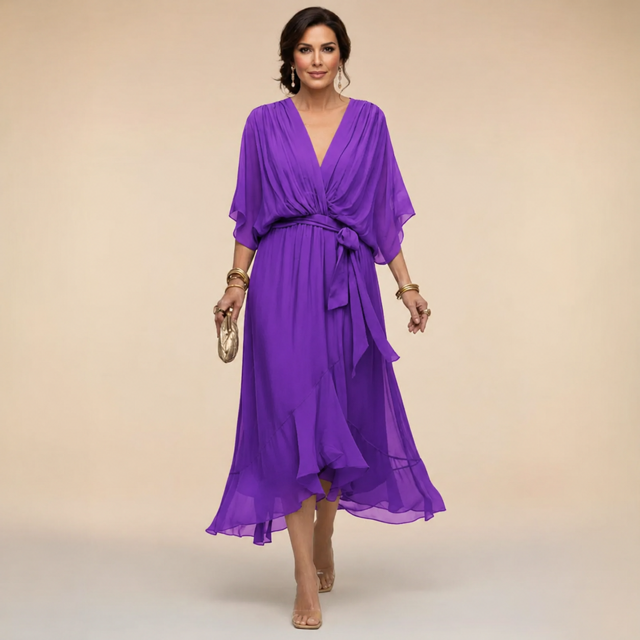 Monica | Vestido Cuello V