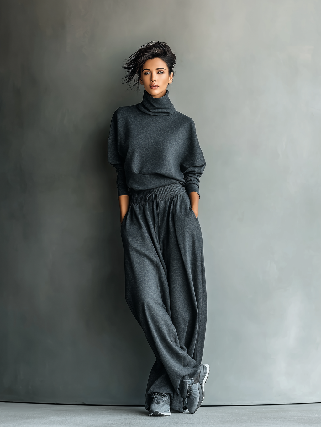Conjunto de Punto Pantalón Ancho