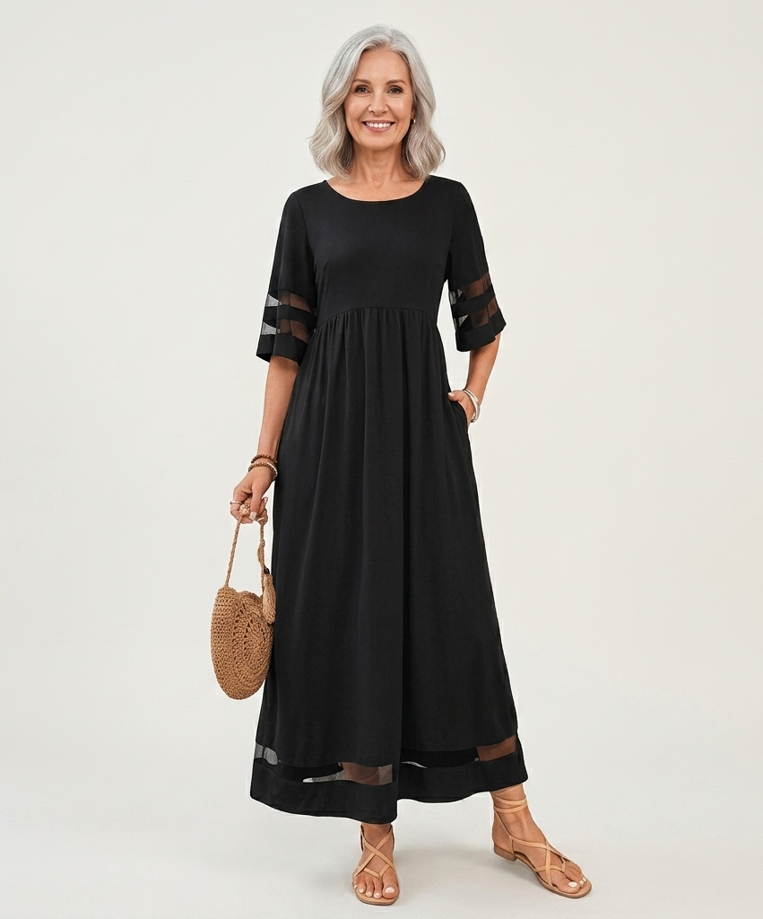 Aubrey™ | Vestido Midi Favorecedor Efecto Vientre Plano