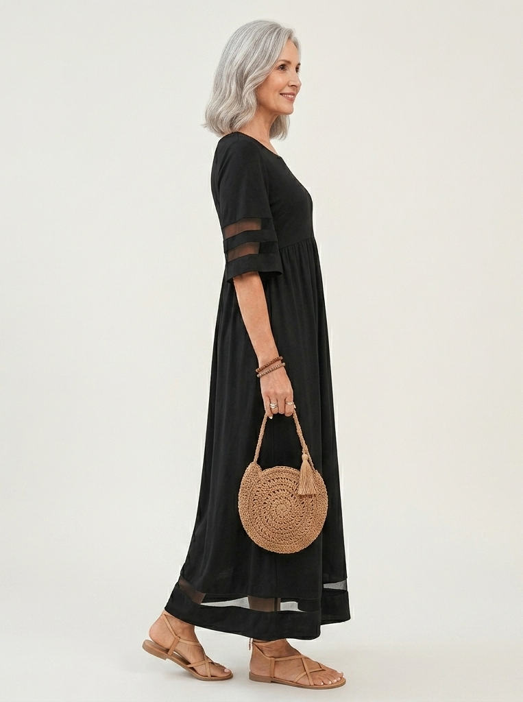 Aubrey™ | Vestido Midi Favorecedor Efecto Vientre Plano